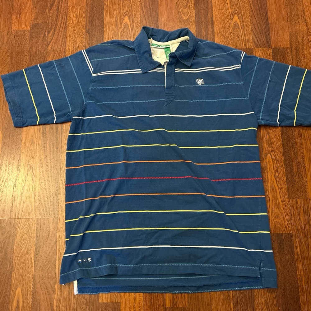 RocaWear Blue Striped Polo Shirt Size 2XL Streetwear
